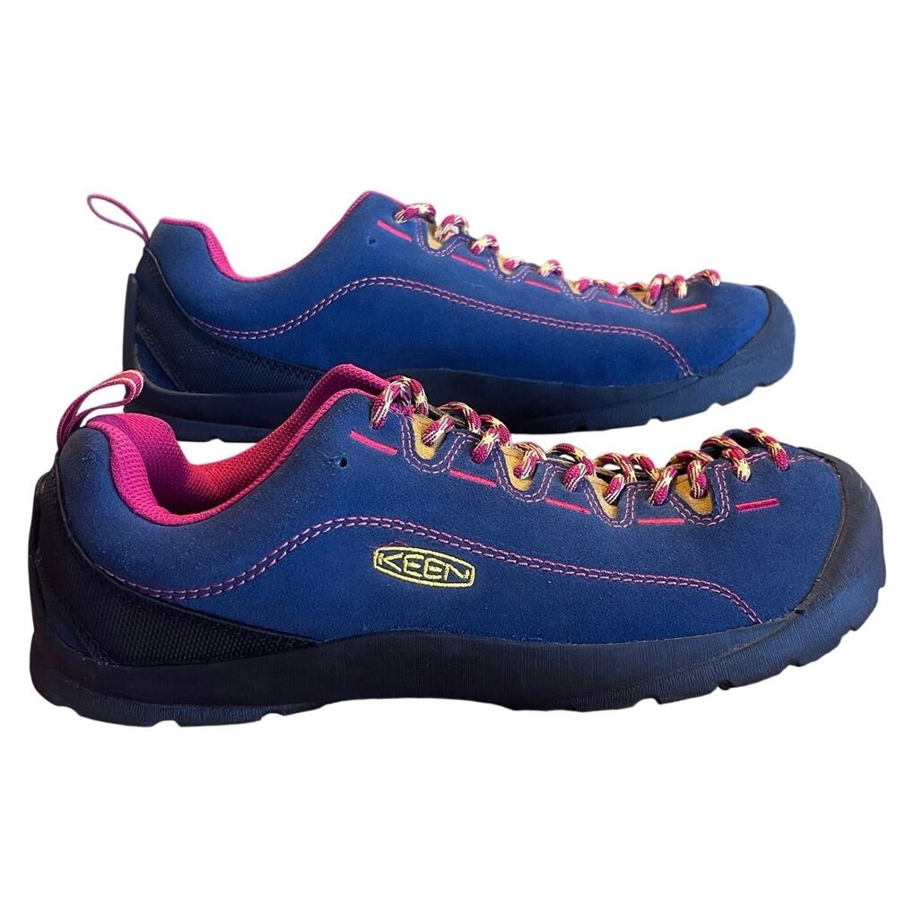Keen Jasper Low Climbing Sneakers Blue/red Mens Size 10 Hiking Gorpcore EUC!! - Picture 3 of 8